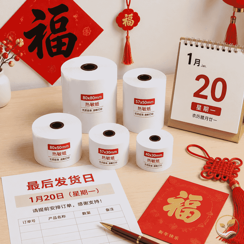 2025春节前热敏纸订单最后发货时间通知