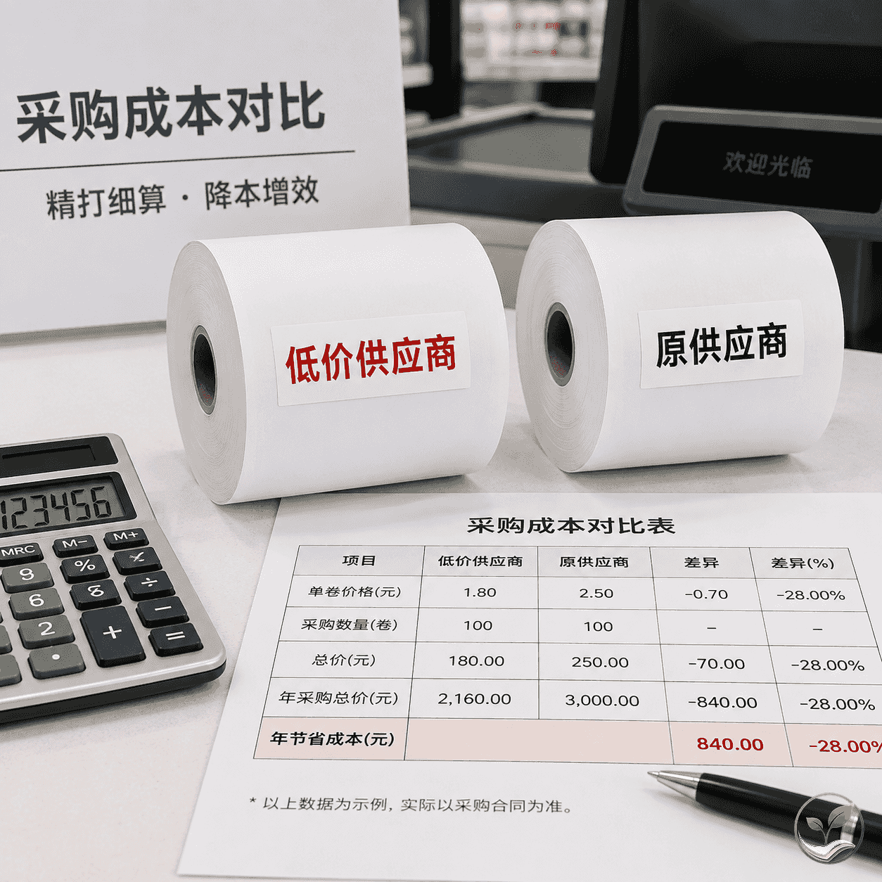 连锁超市热敏收银纸采购成本优化复盘