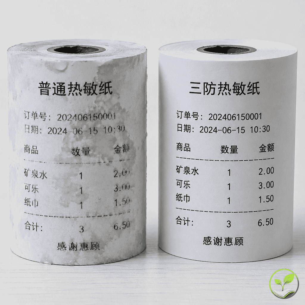 热敏纸遇水褪色怎么办？三防纸能解决吗？